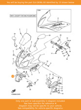 YAMAHA Panel, Inner 2, 5LV-2836L-00 OEM FZS1000FAZER