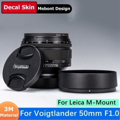 Decal Skin Voigtlander Nokton 50mm F1.0 Aspherical MC Sticker Vinyl Wrap Film