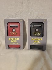 Protect Onn Slim Rugged Ph Case Alcatel TCL 10 5G UW Black or Red 10' Drop Prot