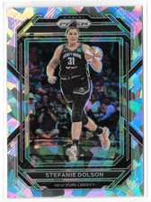 2023 Prizm WNBA Silver Prizm #12 Stefanie Dolson New York Liberty UConn Huskies