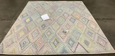 BLUE / GREEN 8' X 10' Broken Thread Rug, Reduced Price 1172666390 MET552M-8