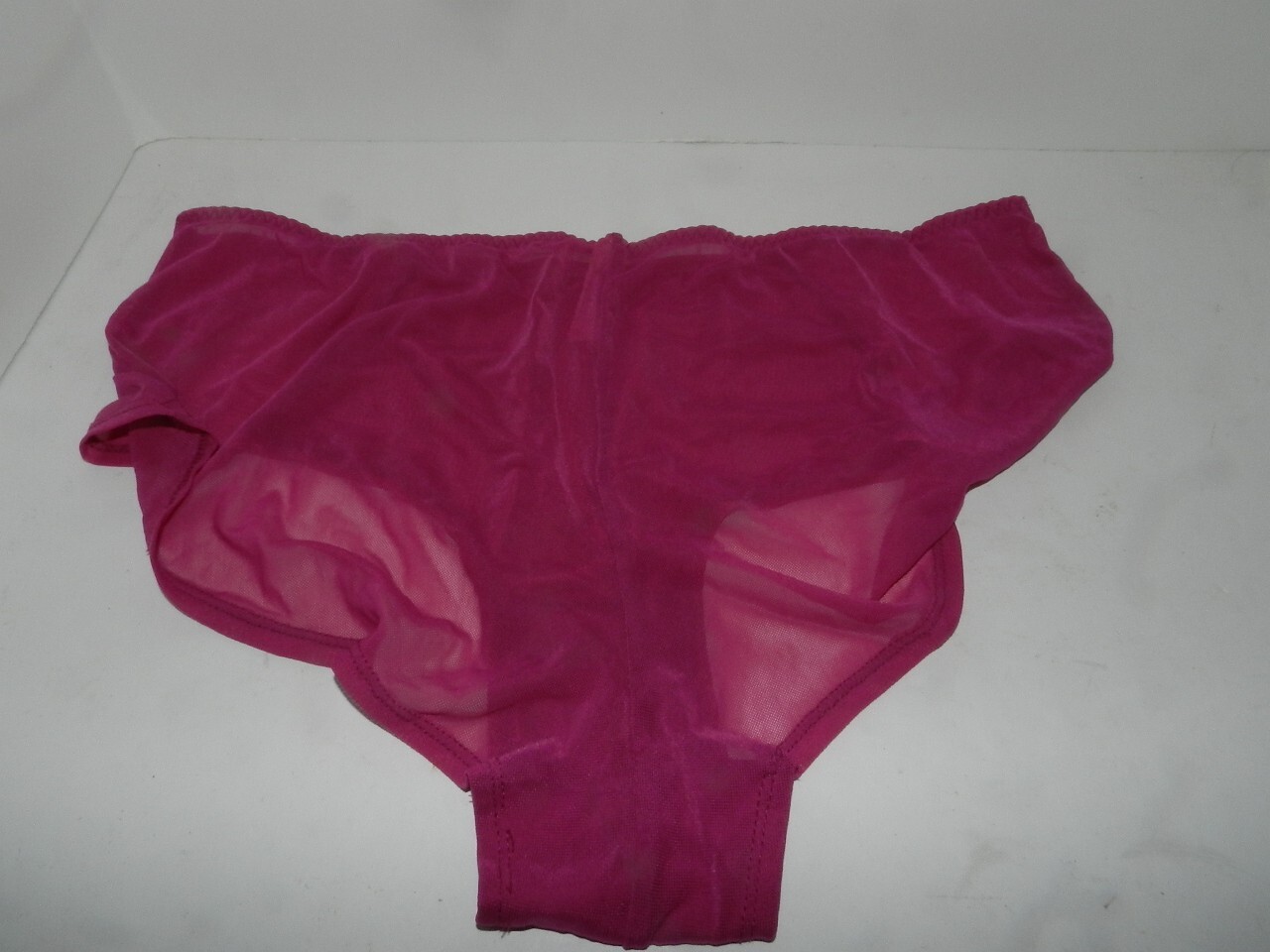 Womens Cacique 14/16 sheer mesh panties hot pink Gem