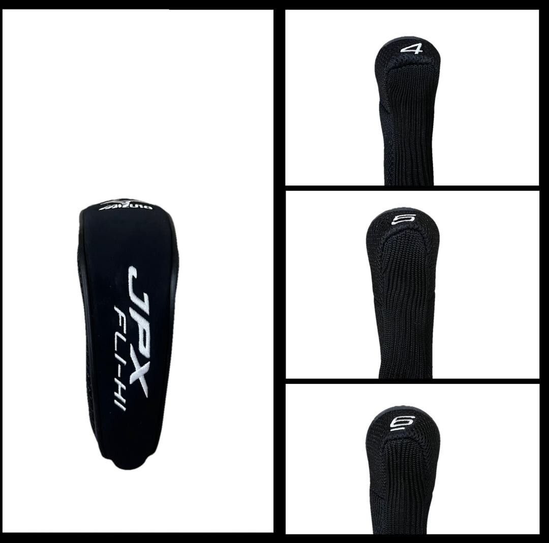 NEW Mizuno JPX Fli-Hi #4, 5,& Or 6 Black Hybrid Rescue Headcover Golf Head Cover
