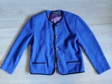 Vintage Casablanca Bright Blue Purple Lined Size 12 Blazer