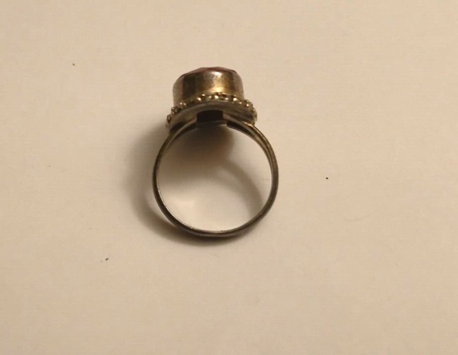 STERLING SILVER RUBY RING. - image 4