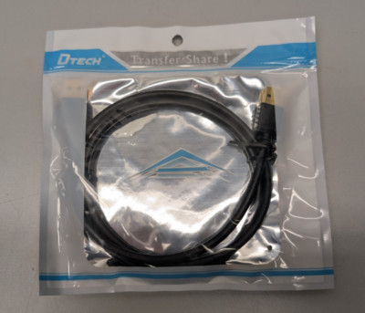 DTech 3ft USB 3.0 Male to Male High Speed Data Cable Black