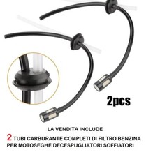 2 TUBO BENZINA SERBATOIO 2 FILTRO CARBURANTE DECESPUGLIATORE MOTOSEGA SOFFIATORE