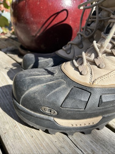 Salomon Herren 8,5 Thinsulate/Sherpa Waterproof Contagrip Duck Stiefel Leder Selten - Bild 5 von 10