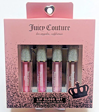 Juicy Couture Lip Gloss Set, 4 Pc Pink - Berry Cherry Vanilla Peach 0.56 fl oz