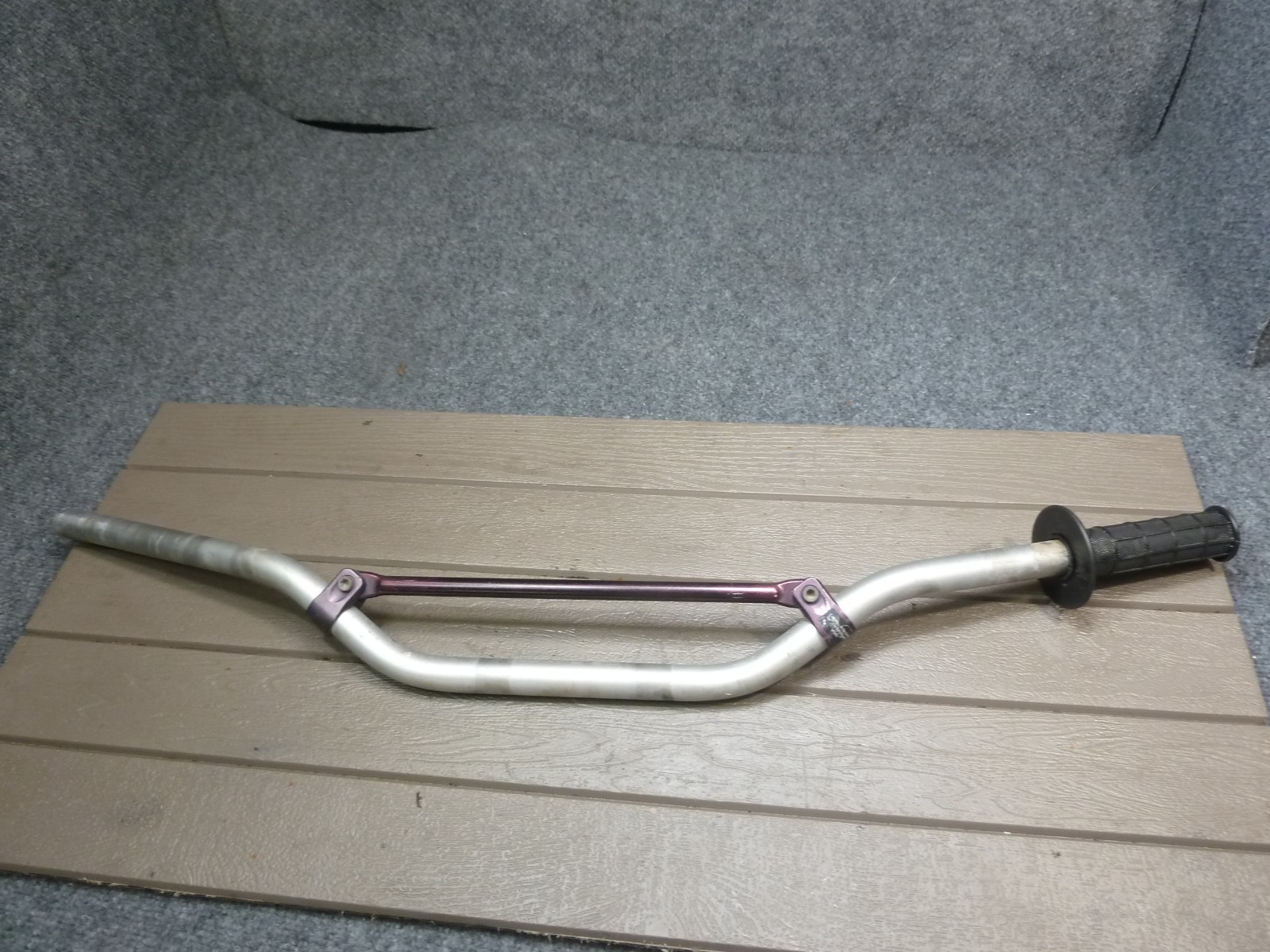 VINTAGE renthal 971 GREY 7/8  Handle Bars Dirt Bike Handleba