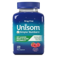 Unisom Simple Slumbers Drug-Free Sleep Aid Gummies, Melatonin 5mg, Sleep...