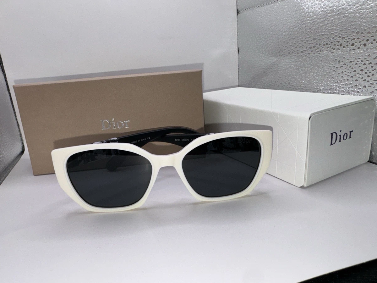 Dior Graphic 39c48 white/olive sunglasses Dior Oblique S3I White Rectangular Sunglasses | DIOR main image 4