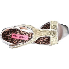 BETSEY JOHNSON BREE SANDAL SILVER/GOLD NIB 5.5, 7, 7.5, 8.5, 9
