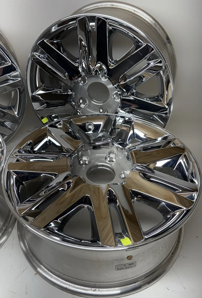 NEW 2008 2009 2010 Chrysler Town & Country 17” OEM Chrome Clad Wheels Part #2333 - Image 4 of 4