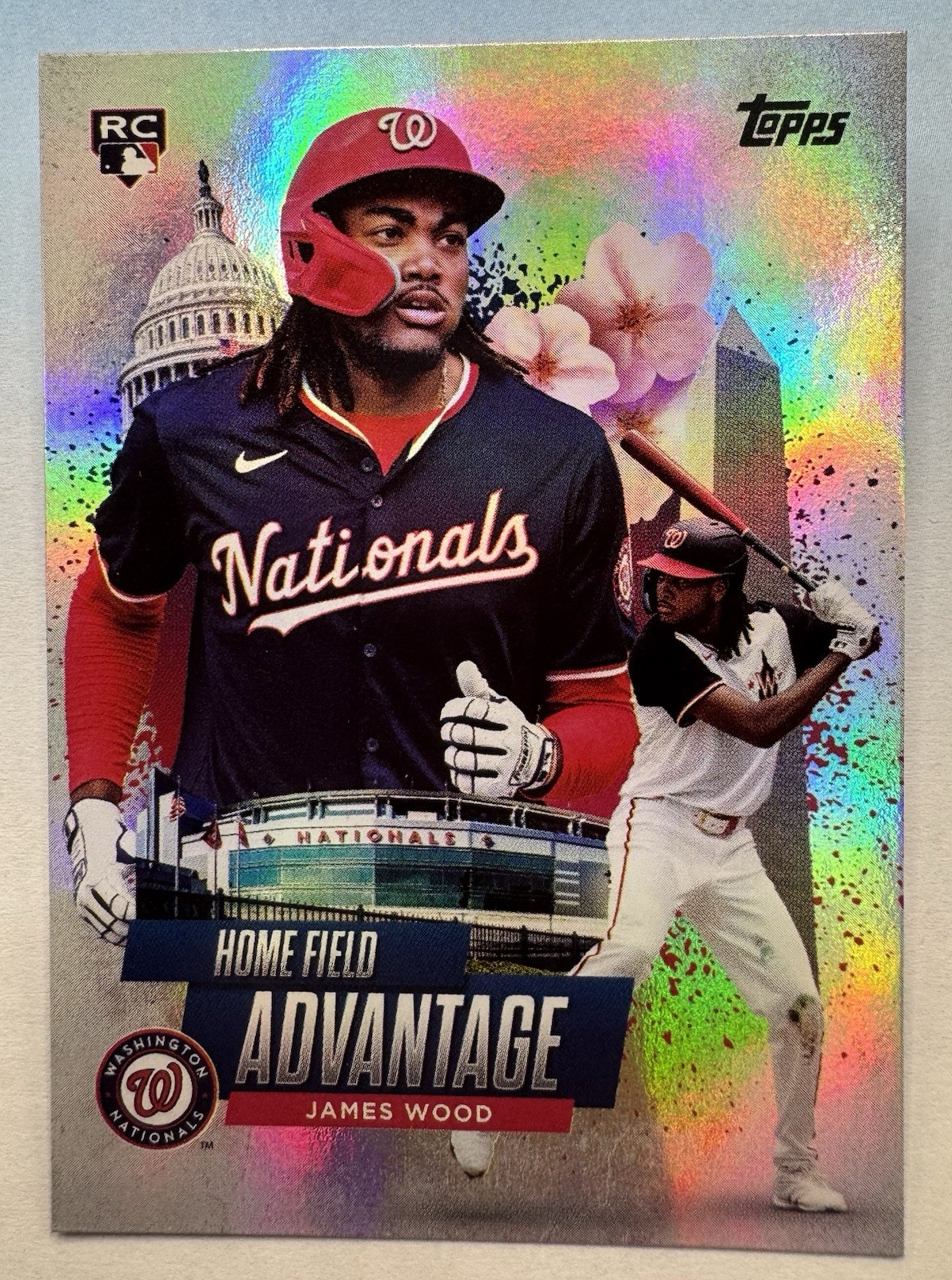 2025 Topps Series 1 Home Field Advantage James Wood RC #HA-9 SP Nationals!