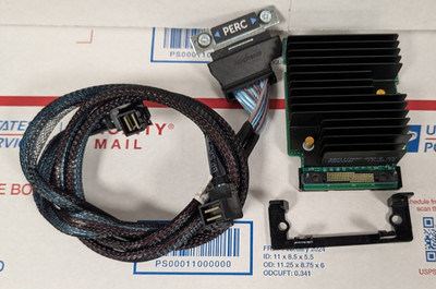 Dell PowerEdge H330 Mini Mono 12G RAID Controller Card 0GDJ3J W/0F037K CABLE