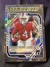 2025 Panini Donruss Dominators James Cook insert card #DOM-JCK.