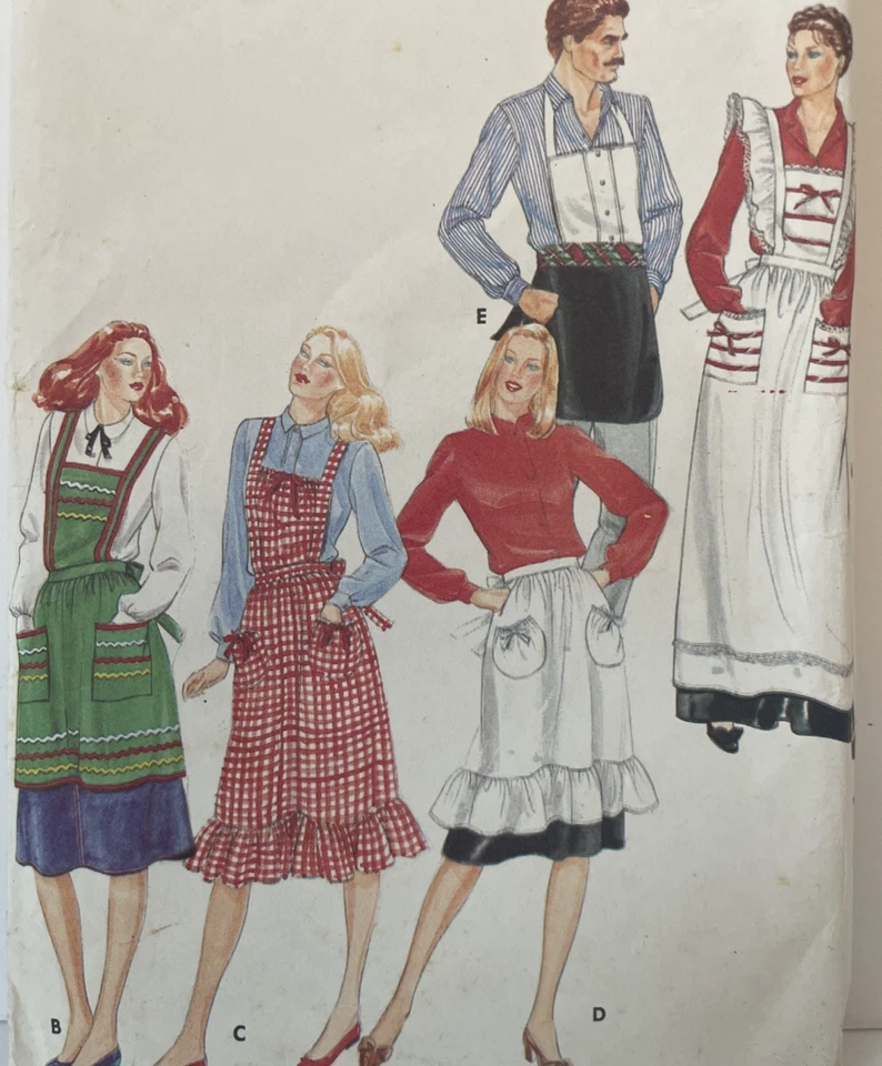 Sewing Pattern # 4066 Misses & Men's Aprons - Image 2 of 3