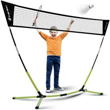 Badminton Net, Portable  Instant Setup Tool Assembly - Backyard Fun, Beach...