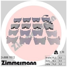 Satz Bremsbeläge Bremsklötze vorne für Audi R8 422 4S3 427 4S9 24246682