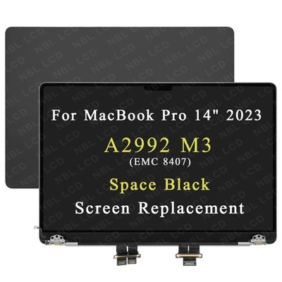 LCD Screen Display Complete Top Assembly For Macbook Pro 14'' A2992 EMC: 8407