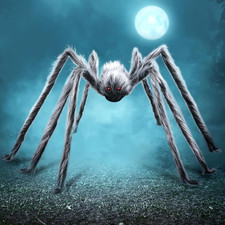 Halloween Outdoor Decorations Giant Spider, Scary Large Spider Props for Yard La