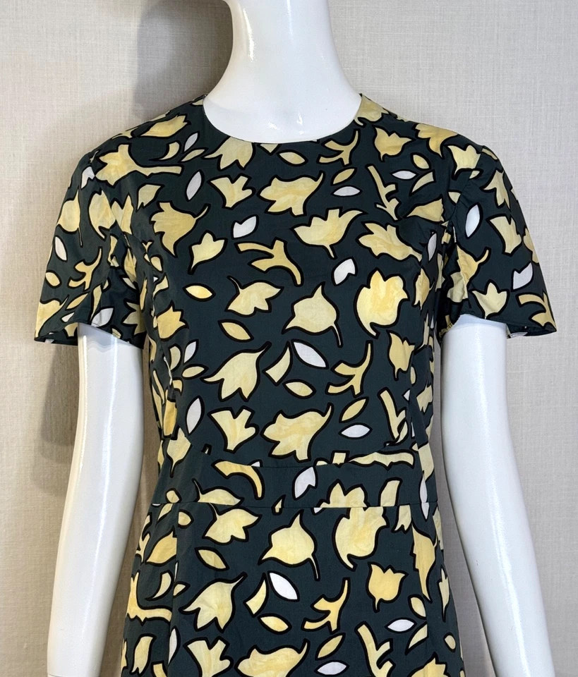 MARNI Abstract Print Cotton Dress SIZE IT44 US8 M, Winter Edition 2012 Lookbook - Image 4 of 4