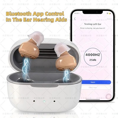 Bluetooth RechargeableHearing Aids For Seniors With App Control Mild to Moderate