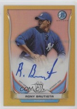 2014 Bowman Prospect Chrome Gold Refractor 8/50 Rony Bautista #BCAP-RB Auto z5i