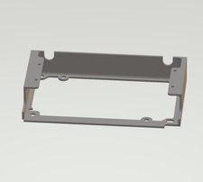 Q300L PSU Bracket Cooler Master CM, Power Supply Tray, 3D Printed Black/White