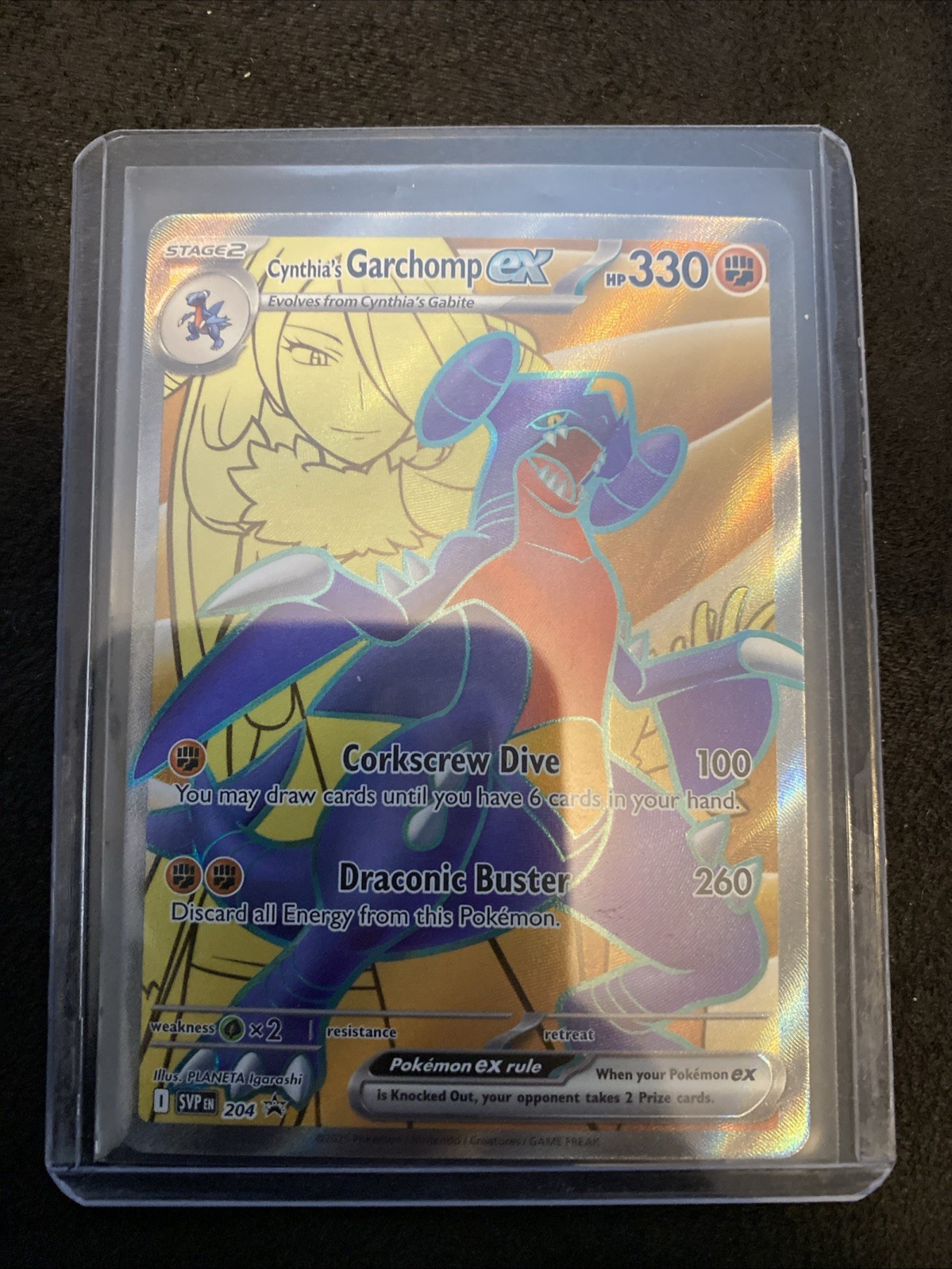 Pokémon TCG - Cynthia's Garchomp ex 204 - Scarlet & Violet Black Star Promo