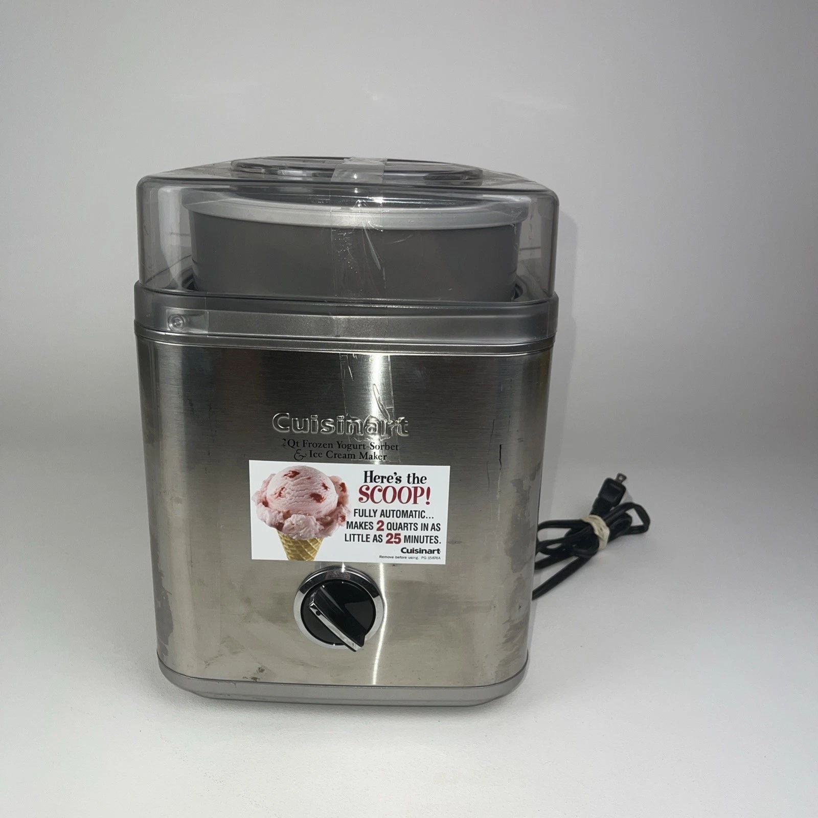 Cuisinart Frozen Sorbet-Yogurt & Ice Cream Maker - Model ICE-30BC
Opens in a new window or tab