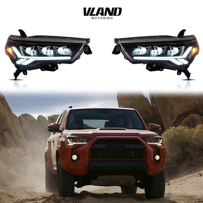 Clear VLAND LED Reflector Headlights For 2014-2020 Toyota 4Runner W/Animation