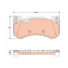 Satz Bremsbel&auml;ge Bremskl&ouml;tze vorne f&uuml;r Mercedes AMG GT C190 R190 | 23905719