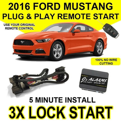 #ad 2016 Ford Mustang Remote Start Plug and Play Easy Install 3X Lock GT Push Start $139.91