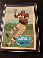1960 topps #25 BOBBY MITCHELL HOF 2ND YEAR