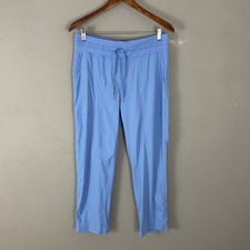 Lululemon 88 Dance Studio Mid-Rise Cropped Pants Size 8 Blue Pull On Pockets