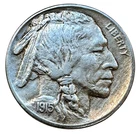 US 1915 P Buffalo Nickel XF - AU Better Date 5 Cents