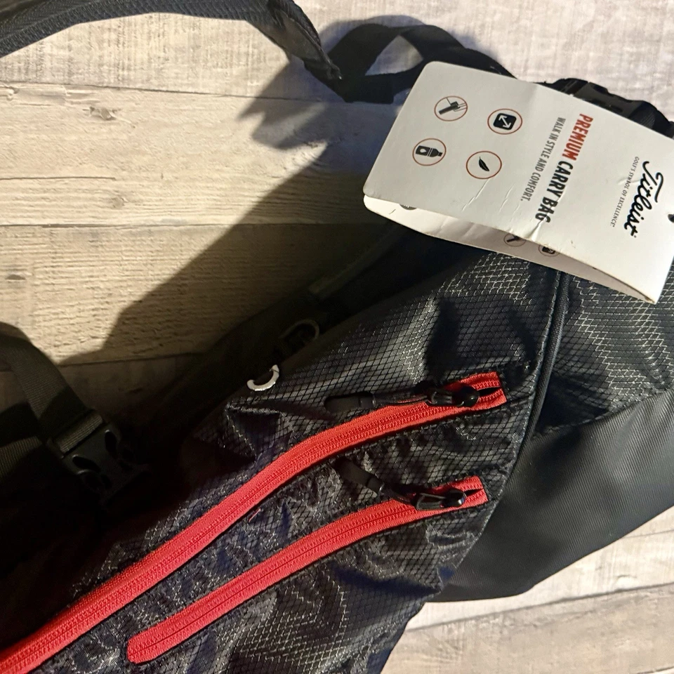 Bolsa de Transporte Titleist Premium Coca-Cola Negra Roja Nueva Con Etiquetas Foto 3 de 4