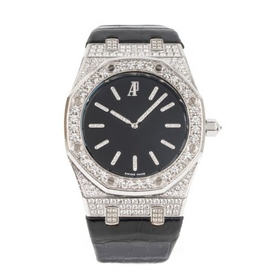 Audemars Piguet Royal Oak Tuxedo 15154BC.ZZ.D004CU.01 18K White Gold Auto Watch