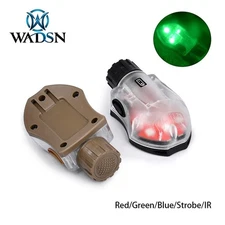Tactical Helmet Light Red/Green/Blue Strobe IR Mount FAST Helmet LED Signal Lamp