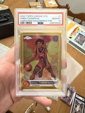 2022-23 Topps Chrome OTE Amen Thompson Image Variation Gold Refractor PSA 10