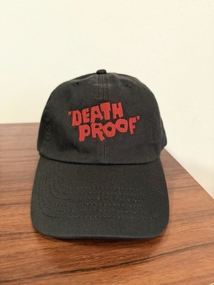 Death Proof Strapback Hat Black Embroidered Quentin Tarantino Movie Dad Cap