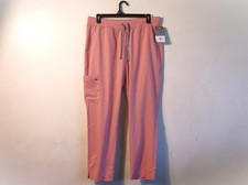 Hanes Comfort Fit Straight Leg Pants Women Sz XL NWT Stretch Pink Scrubs