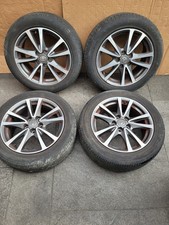 Set of 4 Genuine Toyota Avensis MK3 17” Diamond Cut Alloy Wheels & Tyres 215/55R
