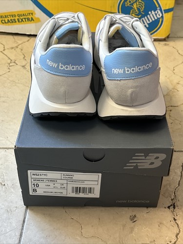 New Balance Women's 237 V1 Classic Sneaker, Grey Matter/Blue Haze/White, sz 10 - Picture 8 of 9