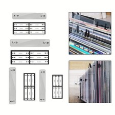 Efficient Alphabet Index Cards CD LP Record Organizer Divider Clear Visibility