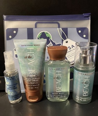 【スィート系セット】Bath&bodyworks トラベルミストセット５個 Bath & Body Works (At the Beach) 5-Piece Travel Set with TSA