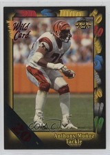 1991 Wild Card 20 Stripe Anthony Munoz #7 HOF 7v7