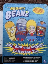 Mighty Beanz- Lot of 39 Beans with Tin